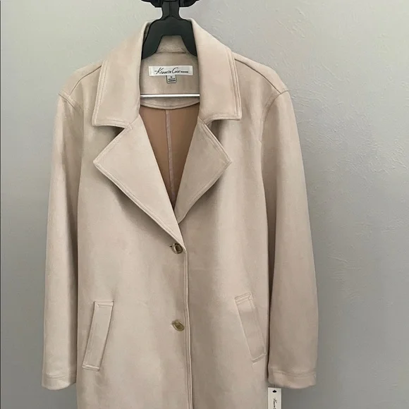 Kenneth Cole New York Women's Latte Trench Coat - Picture 4 of 11